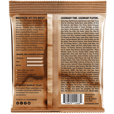 Ernie Ball Earthwood Acoustic Guitar Strings Bundle 3 Pack 11-52