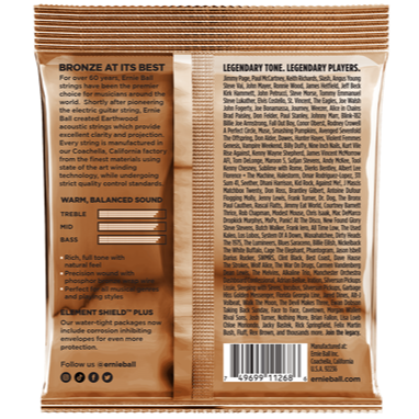 Ernie Ball Earthwood Acoustic Guitar Strings Set 3 Pack 10-50
