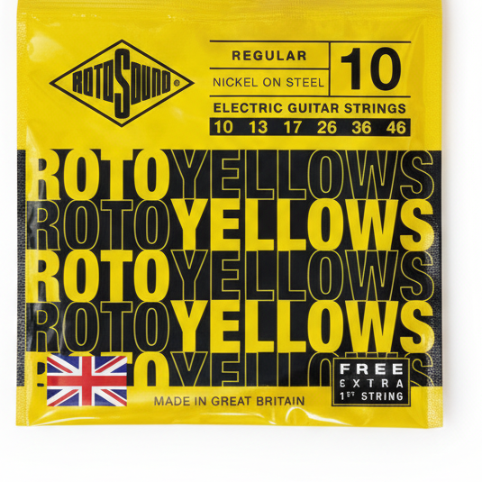 Rotosound Regular Electric Guitar Strings 10-46 Yellows 3 SET BUNDLE