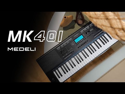 Medeli Millenium Series Keyboard 61 Key Touch Response Black MK401