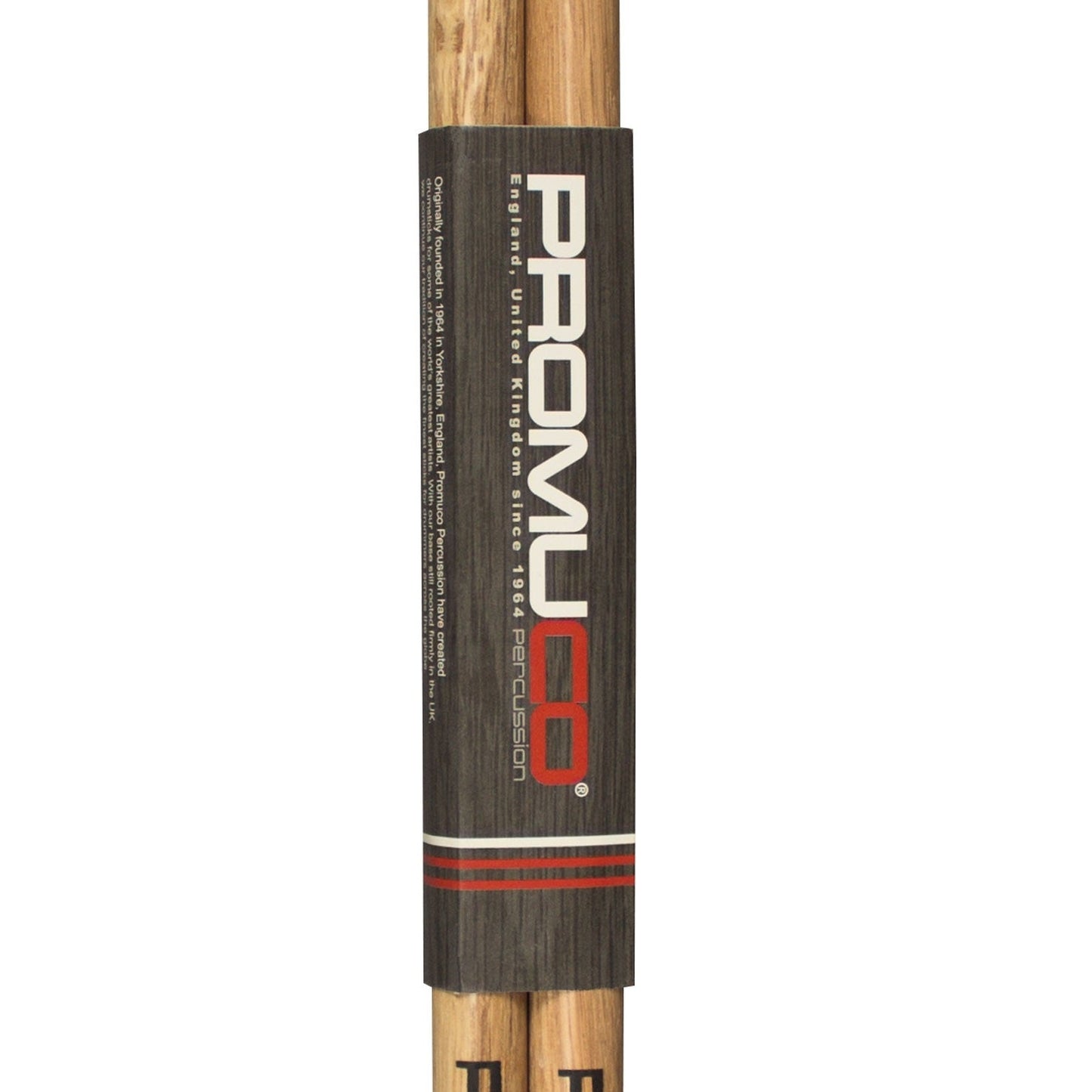 Promuco Oak Drumsticks Pair 2B Wood Tip