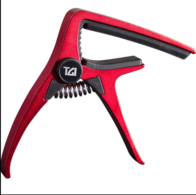 TGI Acoustic Guitar Trigger CAPO Quick Change - RED TGTC4RD