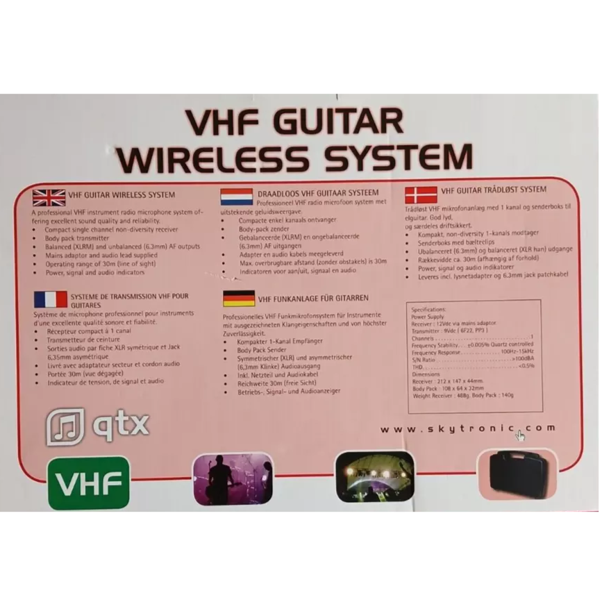 QTX Guitar Wireless System With Case CLEARANCE