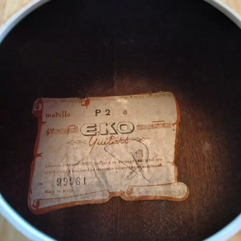 Acoustic Guitar EKO P2 Made In Italy 1960s Vintage PROJECT/SPARES