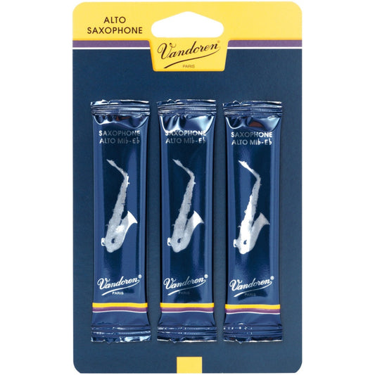 Vandoren Alto Saxophone Reeds Eb 2.5 Traditional (3 Pack)