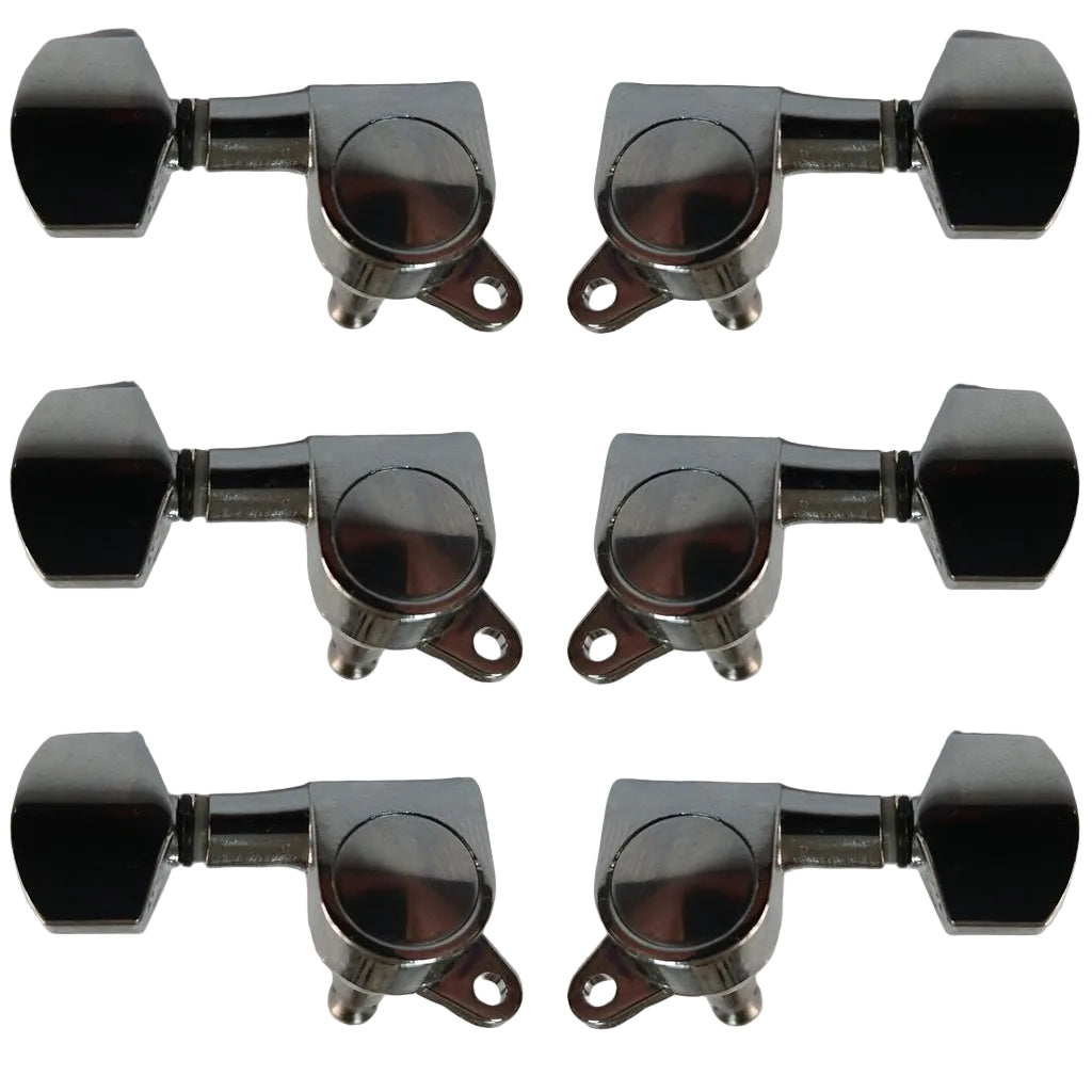 Guitar Machine Tuning Heads Electric 3 A Side Chrome M6 Style