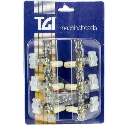 TGI Guitar Machine Tuning Head Classical 3 In A Line Lyra