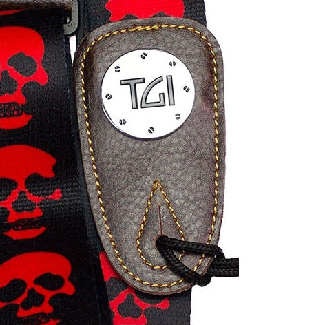 TGI Red Skulls Guitar Strap