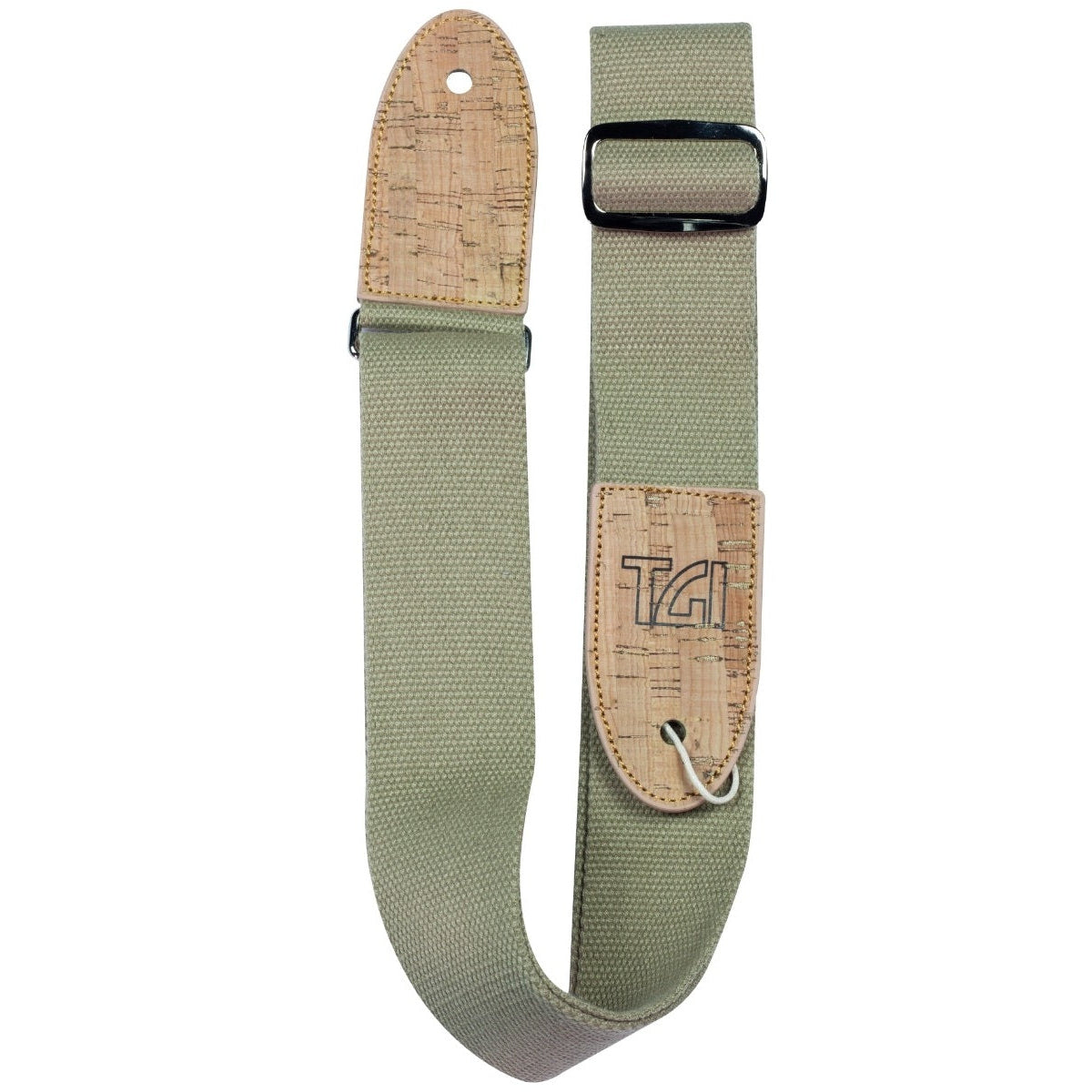 TGI Vegan Guitar Strap Woven Natural Cotton