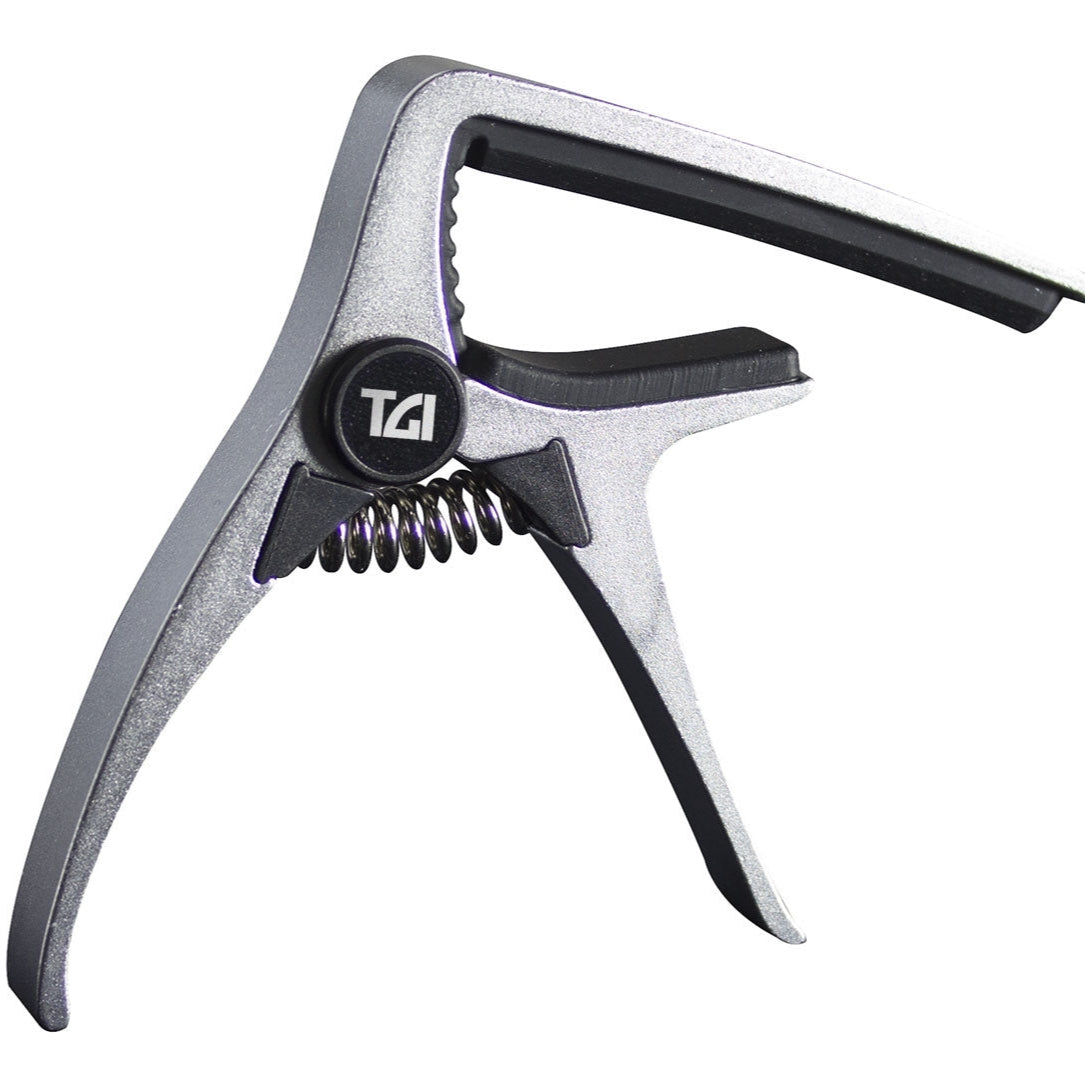 TGI Acoustic Guitar CAPO Trigger Quick Release Silver TGTC4SL