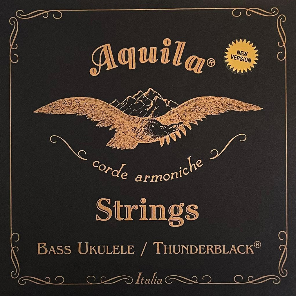 Aquila Thunderblack Bass Ukulele Strings Set Tuning EADG