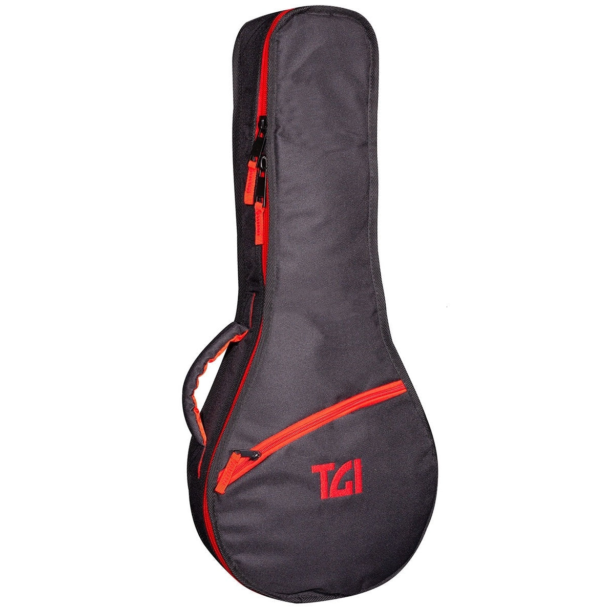 TGI Roundback Mandolin Gig Bag Transit Series Black & Red