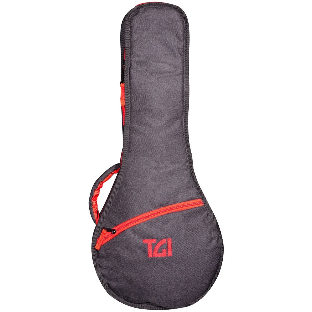 TGI Flatback Mandolin Padded Gig Bag Transit Series Black & Red