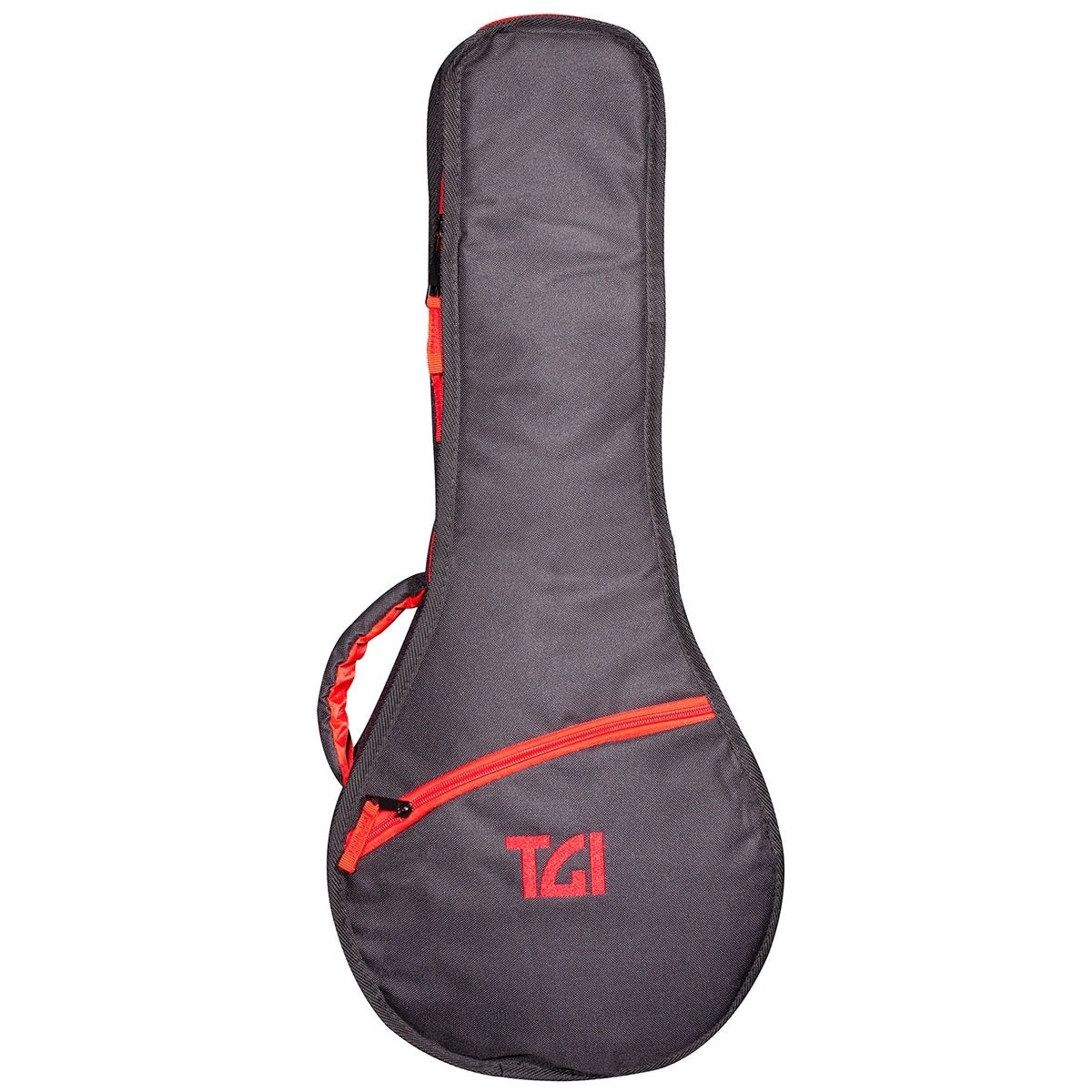 TGI Roundback Mandolin Gig Bag Transit Series Black & Red