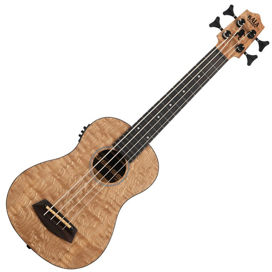 Kala Brand Quilted Ash Acoustic Electric Fretted U•BASS Ukulele