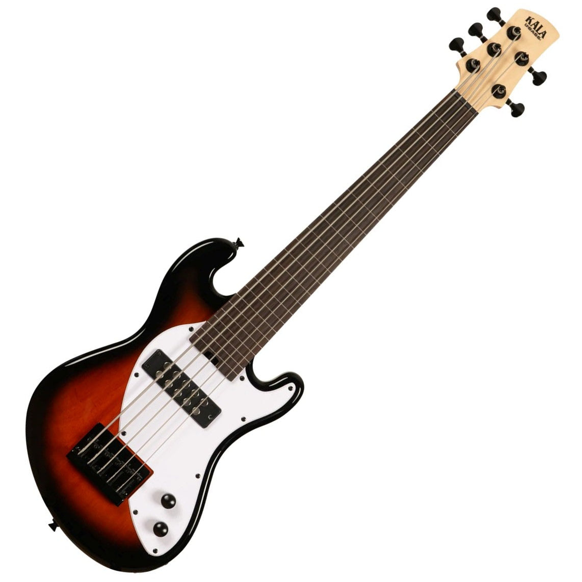 Kala Brand Solid Body 5-String Sunburst Fretless U•BASS Ukulele