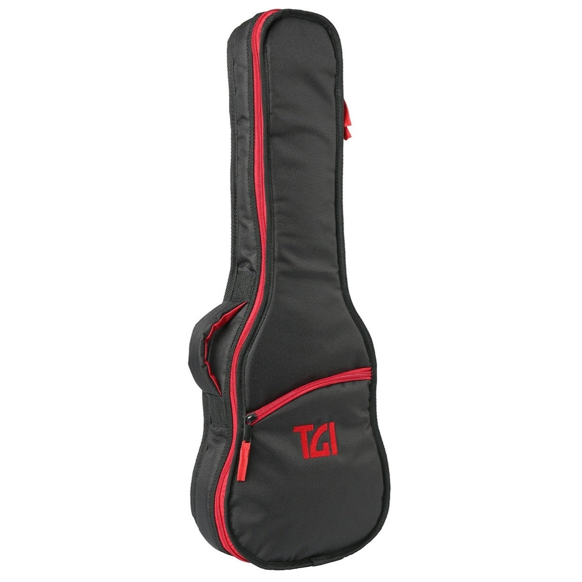 TGI Tenor Ukulele Padded Gig Bag Transit Series Black & Red
