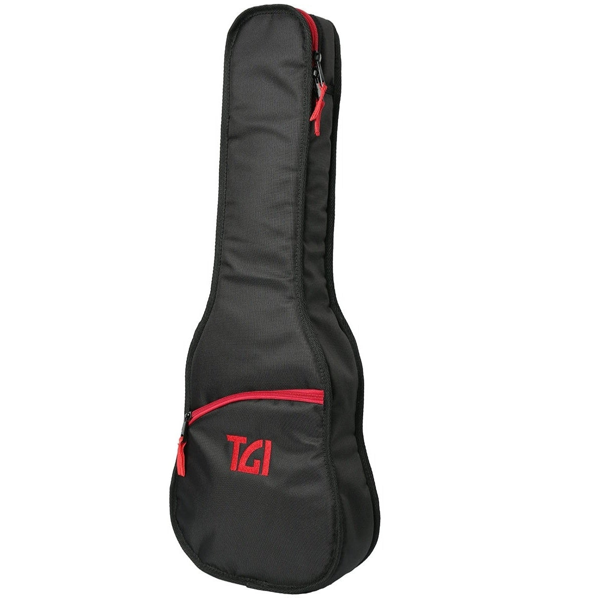 TGI Baritone Ukulele Padded Gig Bag Transit Series Black & Red