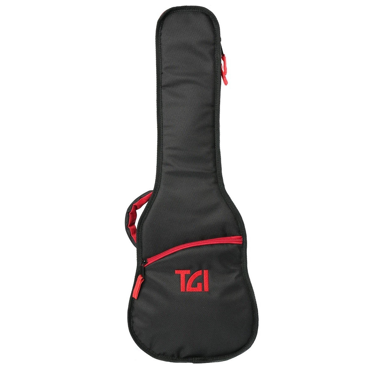 TGI Soprano Ukulele Padded Gig Bag Transit Series Black & Red
