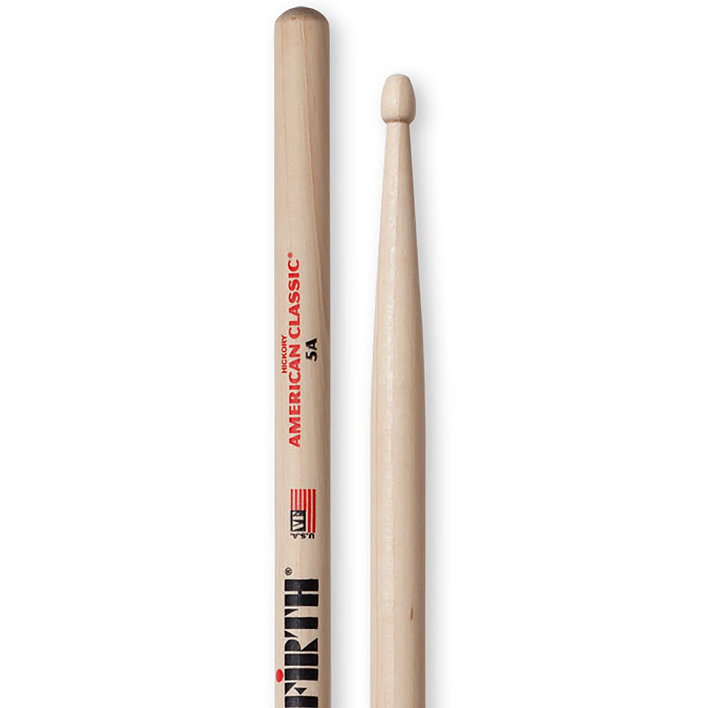 Vic Firth American Classic Hickory Drumsticks Pair 5A Wood Tip