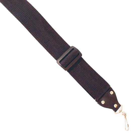 TGI Traditional Woven Banjo Sling Strap With 2 Clasps BLACK
