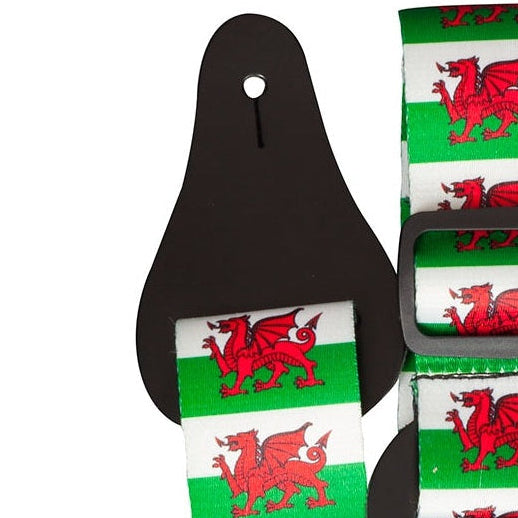 TGI Guitar Strap Welsh Dragon Flag