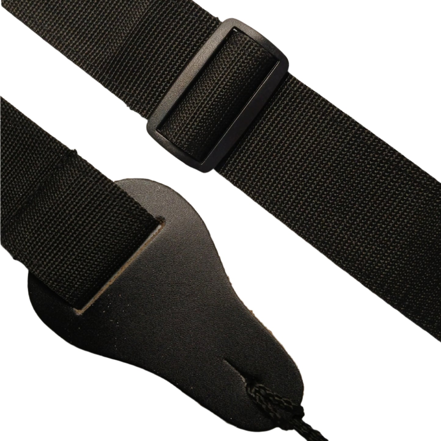 Deluxe Black Webbing Guitar Strap