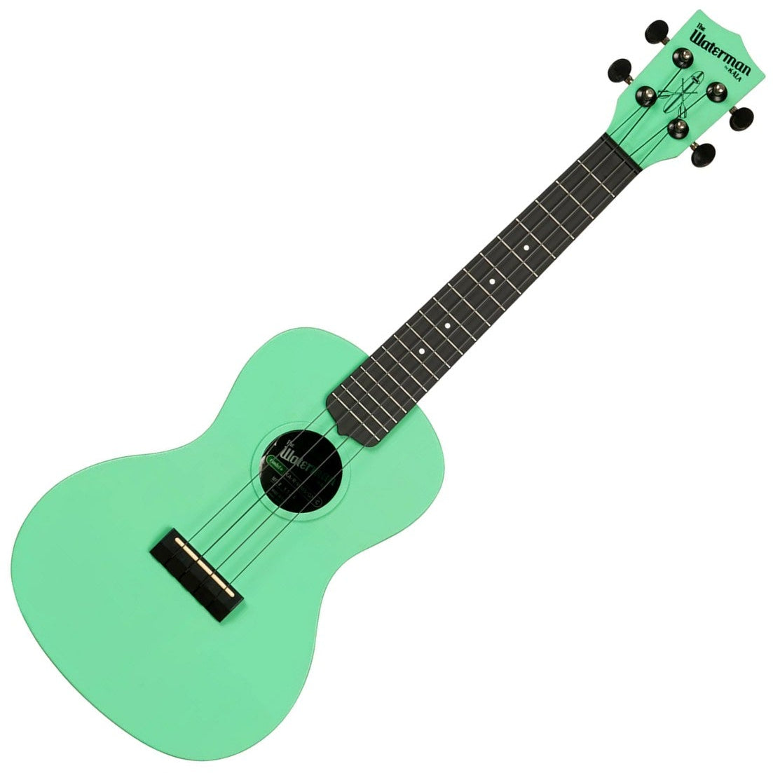 Kala Waterman Concert Ukulele - Sea Foam Green