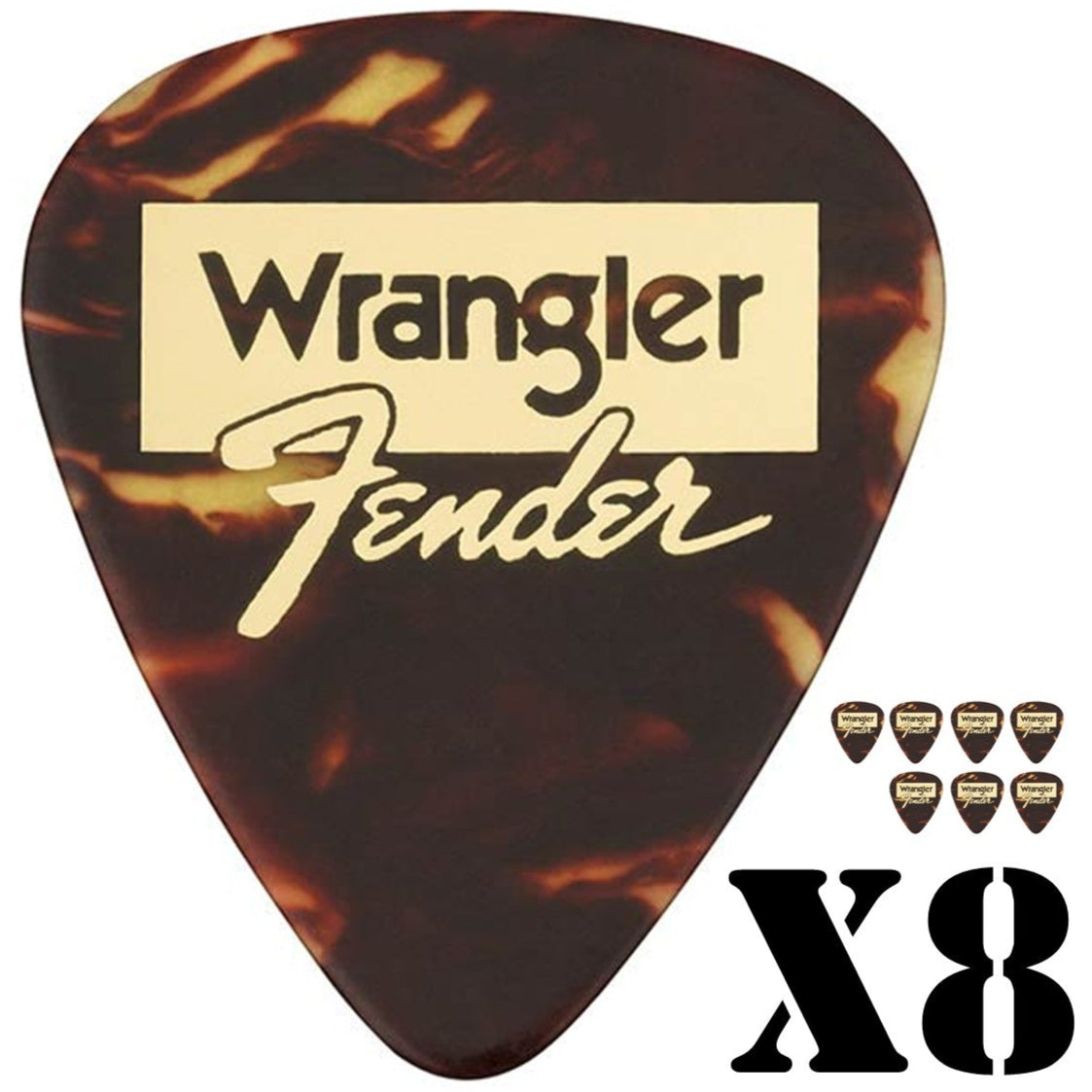 Fender Wrangler Guitar Pick Set 351 Shape Medium 8-Pack